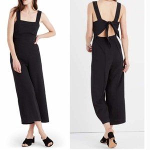 NWT Madewell Apron Bow Back Jumpsuit